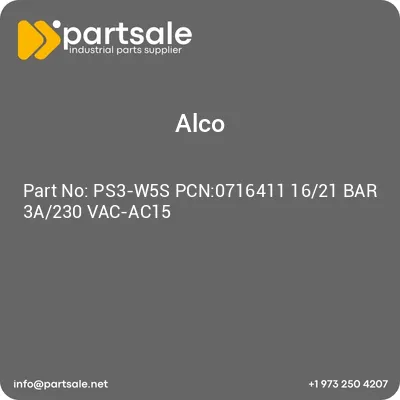 ps3-w5s-pcn0716411-1621-bar-3a230-vac-ac15