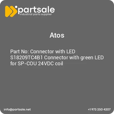 connector-with-led-s18209tc4b1-connector-with-green-led-for-sp-cou-24vdc-coil