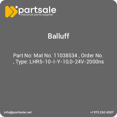mat-no-11038534-order-no-type-lhr5-10-i-y-100-24v-2000ns