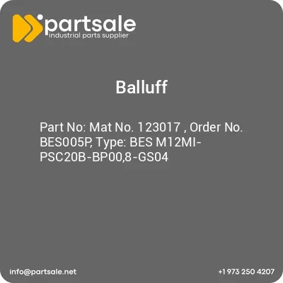 mat-no-123017-order-no-bes005p-type-bes-m12mi-psc20b-bp008-gs04