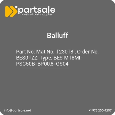 mat-no-123018-order-no-bes01zz-type-bes-m18mi-psc50b-bp008-gs04