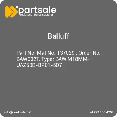 mat-no-137029-order-no-baw002t-type-baw-m18mm-uaz50b-bp01-507