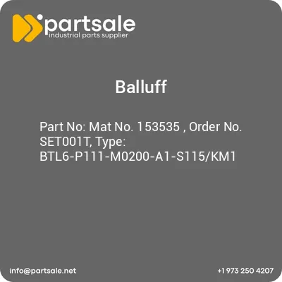 mat-no-153535-order-no-set001t-type-btl6-p111-m0200-a1-s115km1
