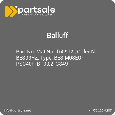 mat-no-160912-order-no-bes03hz-type-bes-m08eg-psc40f-bp002-gs49