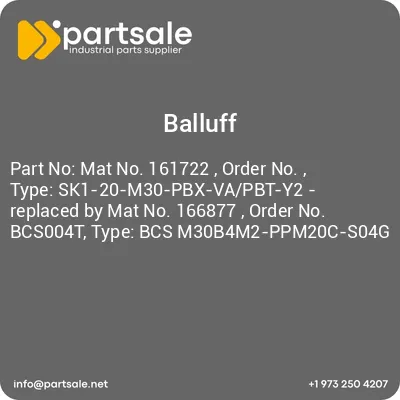 mat-no-161722-order-no-type-sk1-20-m30-pbx-vapbt-y2-replaced-by-mat-no-166877-order-no-bcs004t-type-bcs-m30b4m2-ppm20c-s04g
