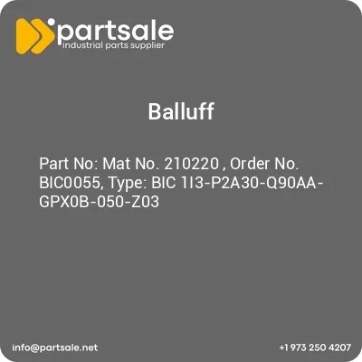 mat-no-210220-order-no-bic0055-type-bic-1i3-p2a30-q90aa-gpx0b-050-z03