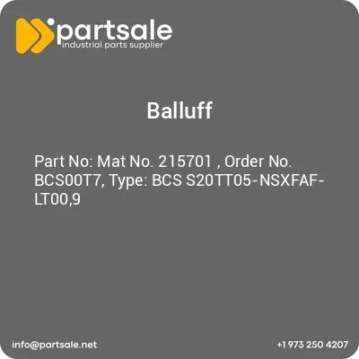 mat-no-215701-order-no-bcs00t7-type-bcs-s20tt05-nsxfaf-lt009