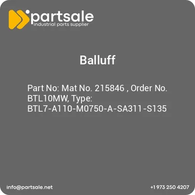 mat-no-215846-order-no-btl10mw-type-btl7-a110-m0750-a-sa311-s135