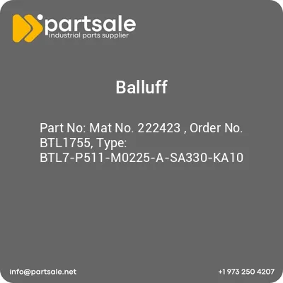 mat-no-222423-order-no-btl1755-type-btl7-p511-m0225-a-sa330-ka10