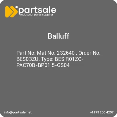 mat-no-232640-order-no-bes03zu-type-bes-r01zc-pac70b-bp015-gs04