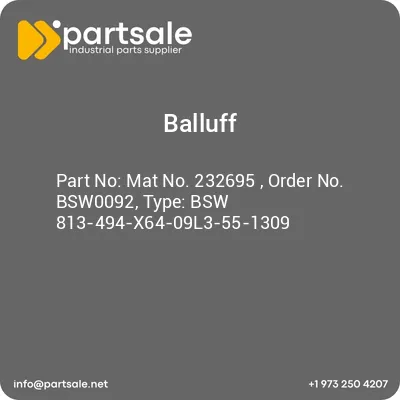 mat-no-232695-order-no-bsw0092-type-bsw-813-494-x64-09l3-55-1309