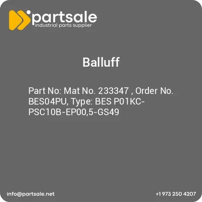 mat-no-233347-order-no-bes04pu-type-bes-p01kc-psc10b-ep005-gs49