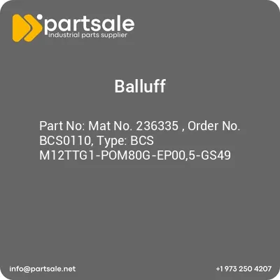mat-no-236335-order-no-bcs0110-type-bcs-m12ttg1-pom80g-ep005-gs49