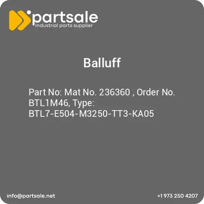 mat-no-236360-order-no-btl1m46-type-btl7-e504-m3250-tt3-ka05
