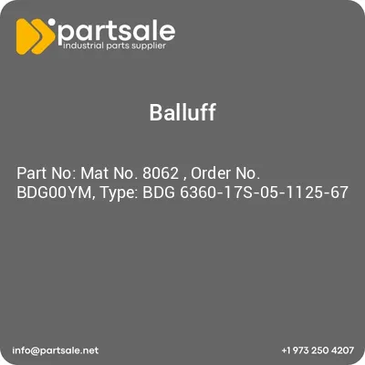 mat-no-8062-order-no-bdg00ym-type-bdg-6360-17s-05-1125-67