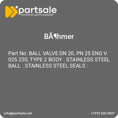 ball-valve-dn-20-pn-25-eng-v-025220-type-2-body-stainless-steel-ball-stainless-steel-seals