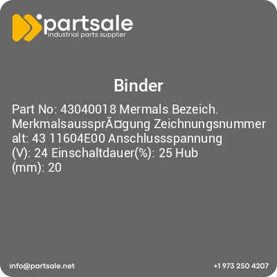 43040018-mermals-bezeich-merkmalsausspragung-zeichnungsnummer-alt-43-11604e00-anschlussspannung-v-24-einschaltdauer-25-hub-mm-20