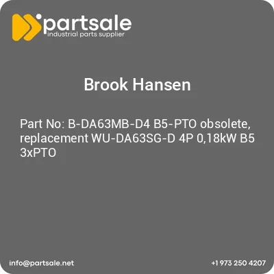 b-da63mb-d4-b5-pto-obsolete-replacement-wu-da63sg-d-4p-018kw-b5-3xpto