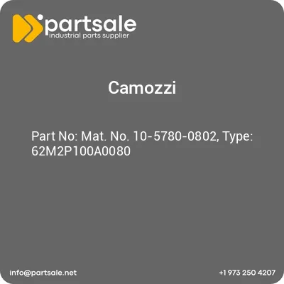 mat-no-10-5780-0802-type-62m2p100a0080