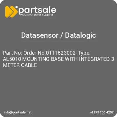 order-no0111623002-type-al5010-mounting-base-with-integrated-3-meter-cable
