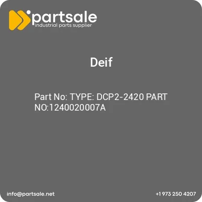 type-dcp2-2420-part-no1240020007a
