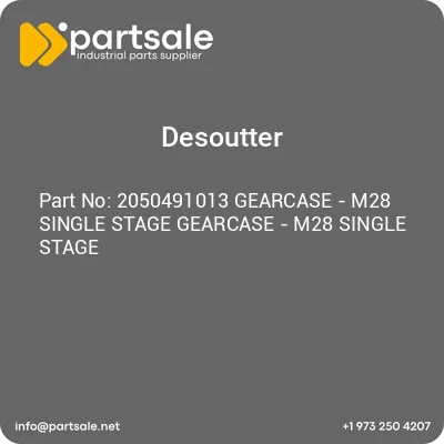 2050491013-gearcase-m28-single-stage-gearcase-m28-single-stage