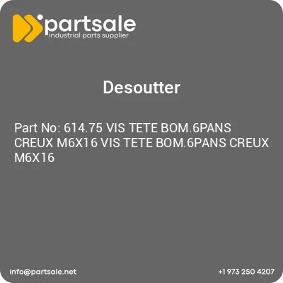 61475-vis-tete-bom6pans-creux-m6x16-vis-tete-bom6pans-creux-m6x16
