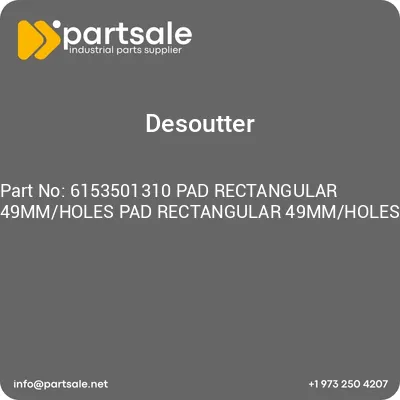 6153501310-pad-rectangular-49mmholes-pad-rectangular-49mmholes