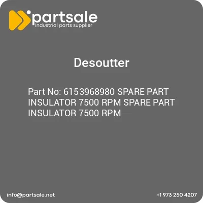 6153968980-spare-part-insulator-7500-rpm-spare-part-insulator-7500-rpm