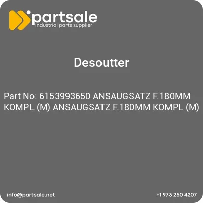 6153993650-ansaugsatz-f180mm-kompl-m-ansaugsatz-f180mm-kompl-m