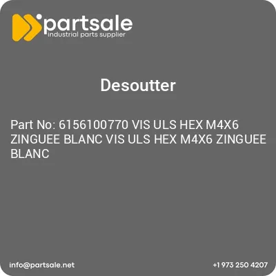 6156100770-vis-uls-hex-m4x6-zinguee-blanc-vis-uls-hex-m4x6-zinguee-blanc