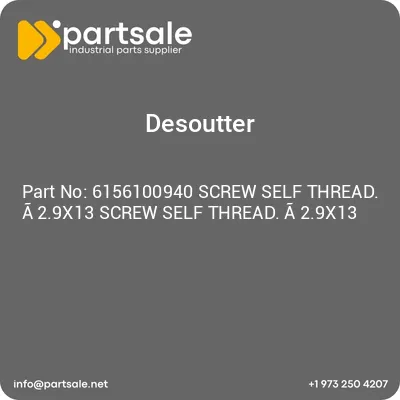 6156100940-screw-self-thread-a29x13-screw-self-thread-a29x13