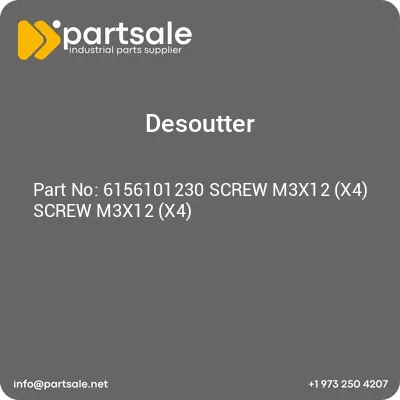 6156101230-screw-m3x12-x4-screw-m3x12-x4