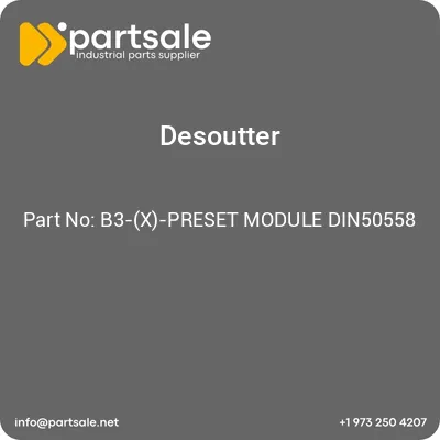 b3-x-preset-module-din50558