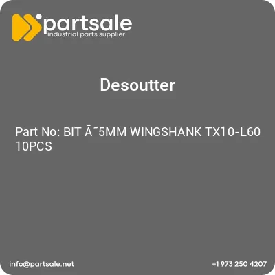 bit-a-5mm-wingshank-tx10-l60-10pcs