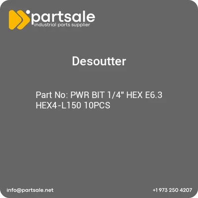 pwr-bit-14-hex-e63-hex4-l150-10pcs