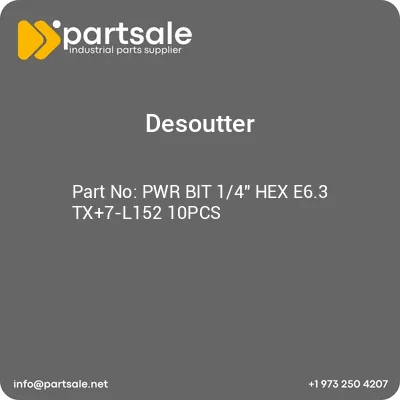 pwr-bit-14-hex-e63-tx7-l152-10pcs
