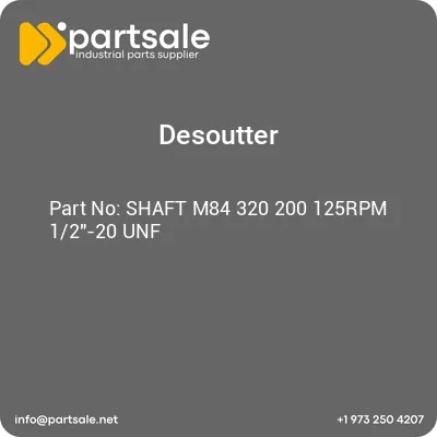 shaft-m84-320-200-125rpm-12-20-unf