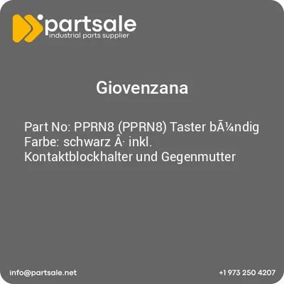 pprn8-pprn8-taster-ba14ndig-farbe-schwarz-a-inkl-kontaktblockhalter-und-gegenmutter