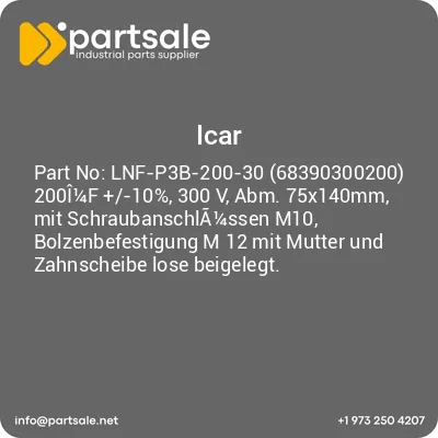 lnf-p3b-200-30-68390300200-200i14f-10-300-v-abm-75x140mm-mit-schraubanschla14ssen-m10-bolzenbefestigung-m-12-mit-mutter-und-zahnscheibe-lose-beigelegt