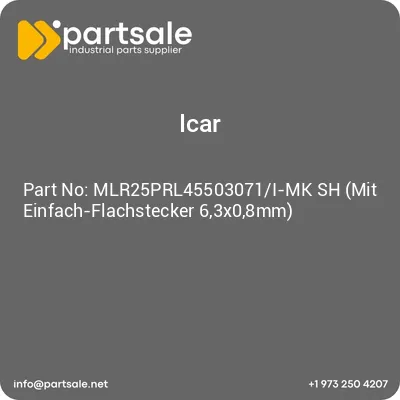 mlr25prl45503071i-mk-sh-mit-einfach-flachstecker-63x08mm