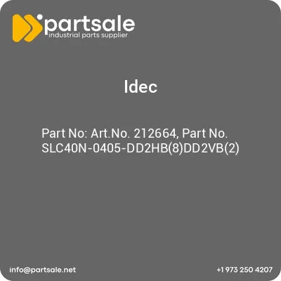 artno-212664-part-no-slc40n-0405-dd2hb8dd2vb2