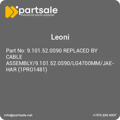 9101520s90-replaced-by-cable-assembly9101520s90lg4700mmjae-har-1pro1481