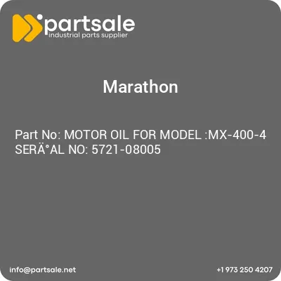 motor-oil-for-model-mx-400-4-seraal-no-5721-08005