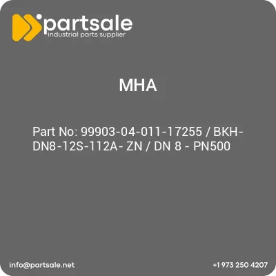 99903-04-011-17255-bkh-dn8-12s-112a-zn-dn-8-pn500