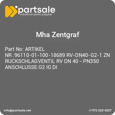 artikel-nr96110-01-100-18689-rv-dn40-g2-1-zn-ruckschlagventil-rv-dn-40-pn350-anschlusseg2-ig-di