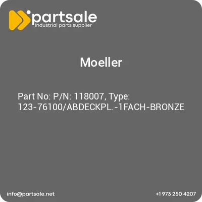 pn-118007-type-123-76100abdeckpl-1fach-bronze