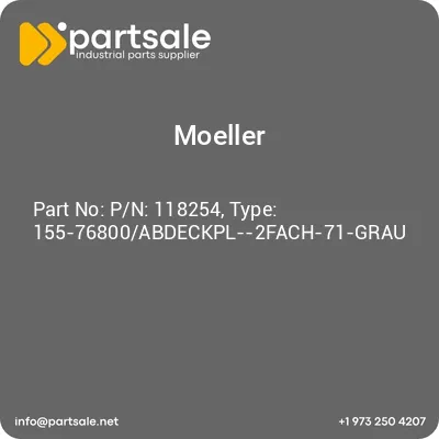 pn-118254-type-155-76800abdeckpl-2fach-71-grau