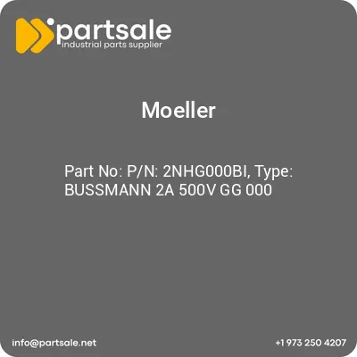 pn-2nhg000bi-type-bussmann-2a-500v-gg-000