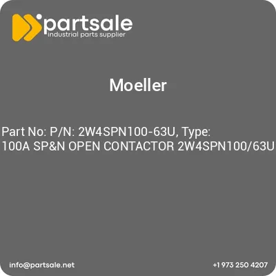 pn-2w4spn100-63u-type-100a-spn-open-contactor-2w4spn10063u
